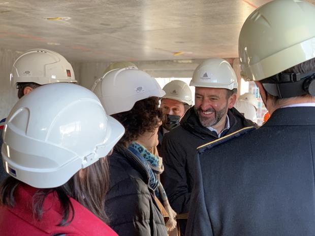 Visite de la Ministre en charge du logement sur l'un de nos chantiers